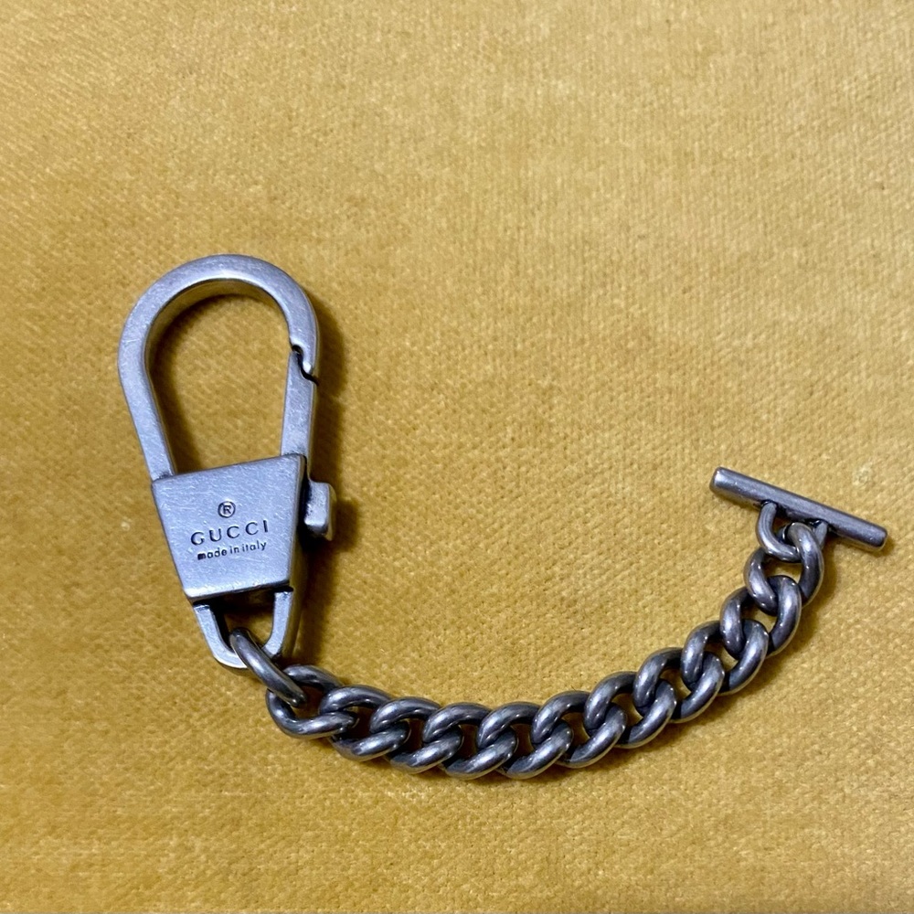 Gucci Silver Chain Key Holder